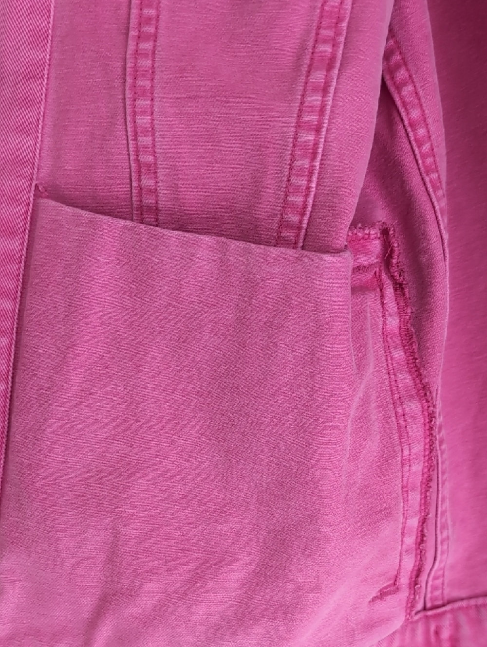 T Mobile Pink Denim Jacket Size medium - Picture 8 of 12